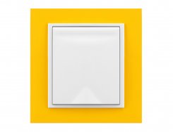 GNIAZDO SSĄCE "ANIMATO" kolor biały z ramką żółtą
