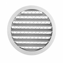 Kratka wentylacyjna okrągła Ø160 aluminiowa | Czerpnia / wyrzutnia powietrza