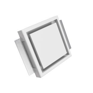 Bezramkowy anemostat Ergovent KVADRO 100 mm – gipsowy #1