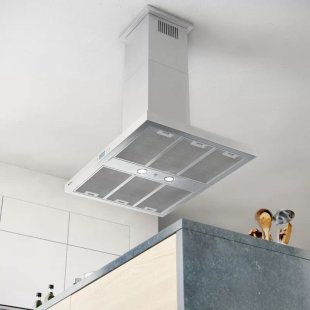 Okap wyspowy Globalo NOMINA Isola Sensor 90 cm do Cichej Kuchni VILPE #1